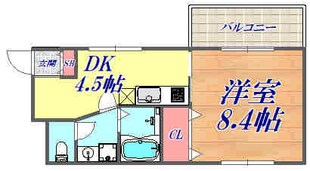 フラミンガム武庫之荘の物件間取画像